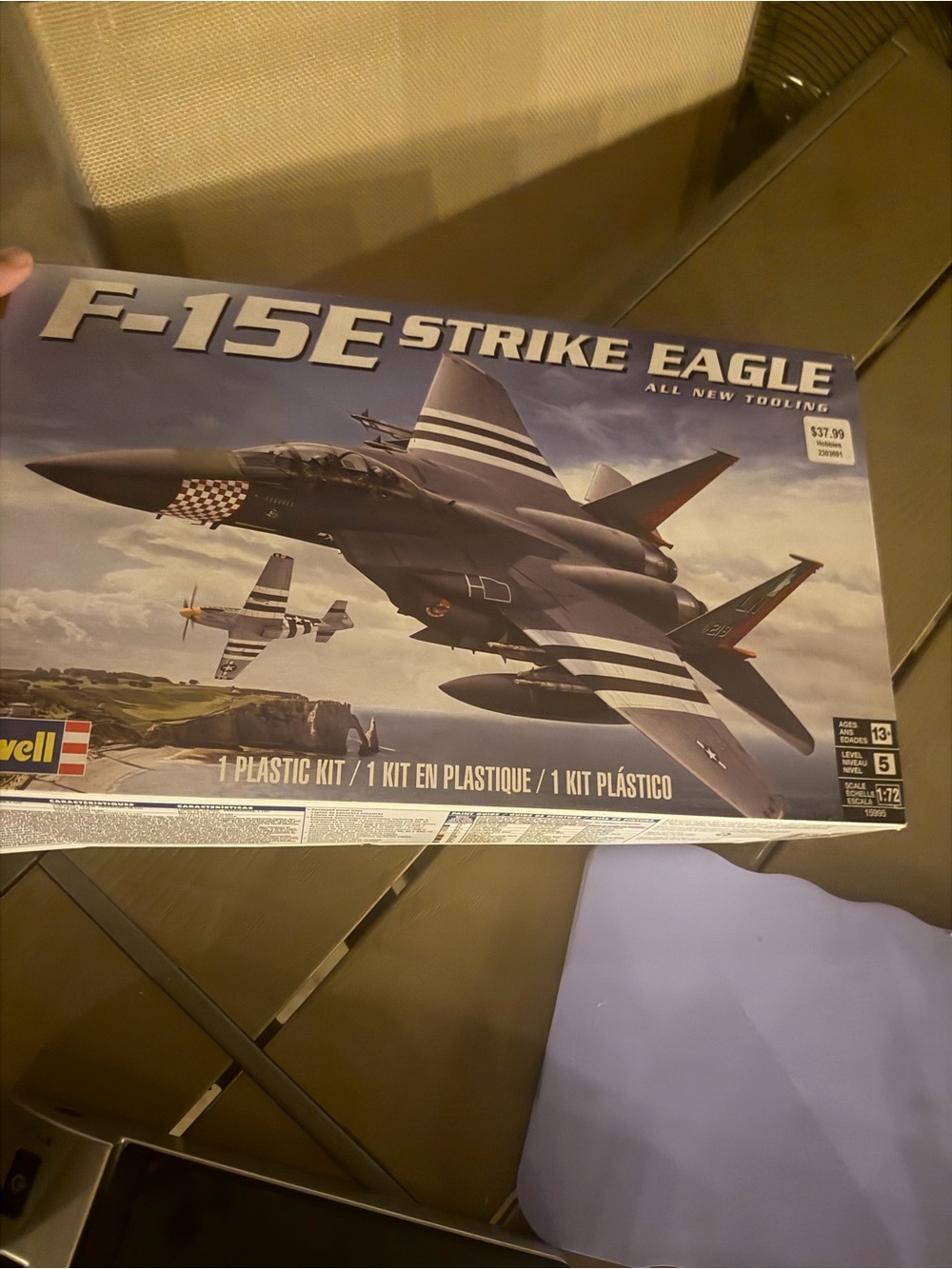 Revell F-15E Strike Eagle 1:72 Plastic Airplane Kit Skill Level 5 Age 13+ 15995